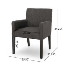Load image into Gallery viewer, Contemporary Armchair With Track Arms - Charcoal
