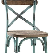 Load image into Gallery viewer, Iron Bar Chair - Brown / Sky Blue
