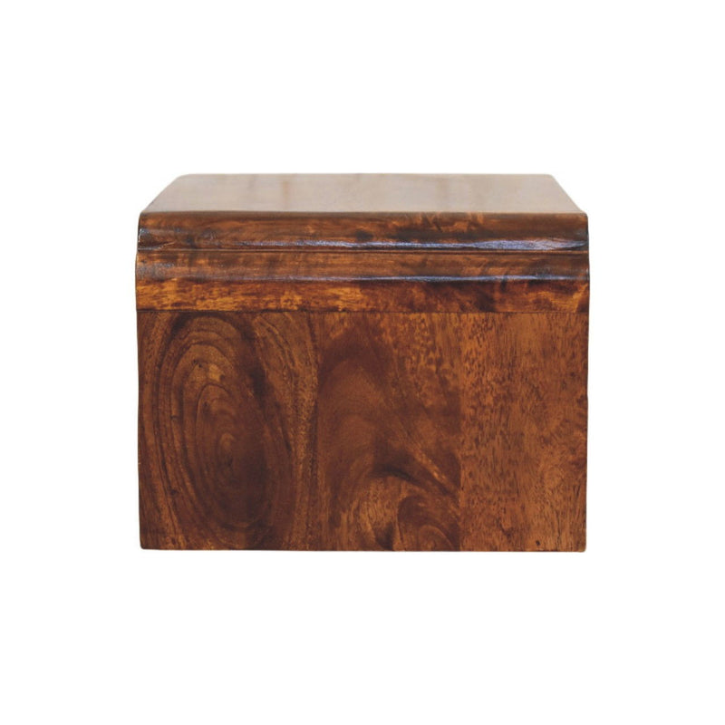 Solid Wood Two Drawer Floating Nightstand (731531) - Brown