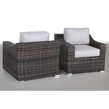Load image into Gallery viewer, Modern Patio Chair With Cushions (Set of 2) - Brown

