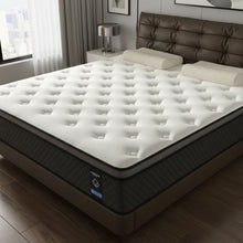 Load image into Gallery viewer, 10" King Foam Hybrid Mattress - White / Dark Gray
