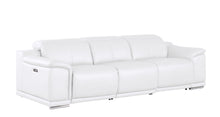 Load image into Gallery viewer, Leather Reclining USB Sofa - White
