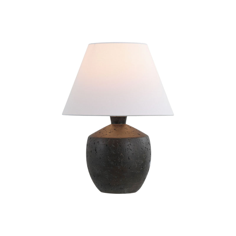 Urn Table Lamps With Empire Shades (Set of 2) - Black