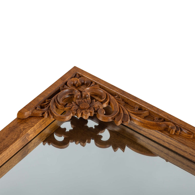 69" Solid Wood Framed Full Length Mirror - Brown
