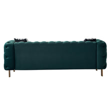 Load image into Gallery viewer, Chesterfield Modern Tufted Velvet Living Room Sofa, 84.25&#39;&#39;W Couch,Green
