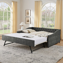Load image into Gallery viewer, Upholstered Daybed With USB Charging &amp; Pull Out Bed

