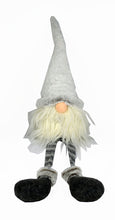 Load image into Gallery viewer, Fabric Christmas Santa Mrs. Claus Standing Gnome - White / Blue / Black
