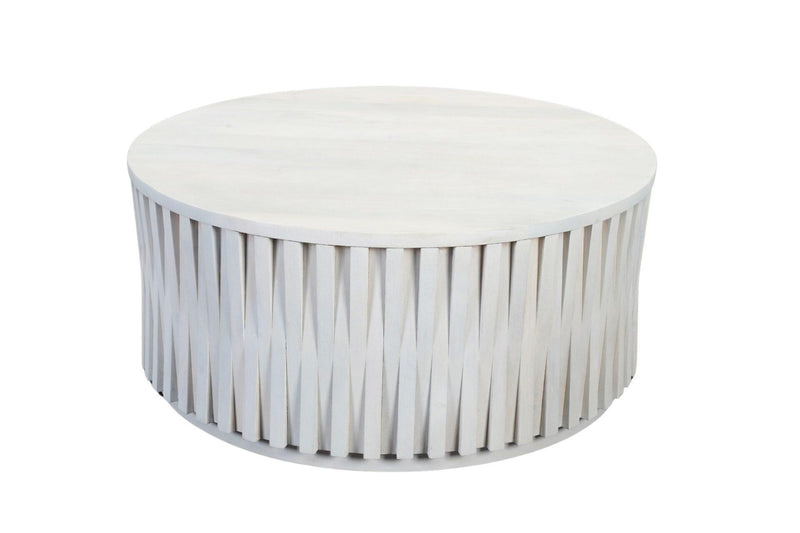 Round Drum Coffee Table (745443) - White