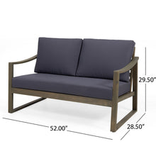 Load image into Gallery viewer, 4 Person Outdoor Seating Group With Water Resistant Cushions
