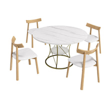 Load image into Gallery viewer, Round Extendable Dining Table Set With Chairs
