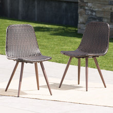 Load image into Gallery viewer, Dreamweaver - Outdoor Dining Chair With Powder Coated Legs (Set of 2) - Brown
