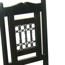 Load image into Gallery viewer, Metal And Wood Slat Back Dining Side Chair - Dark Brown
