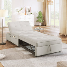 Load image into Gallery viewer, 4 In 1 Sofa Bed, Multi Function Folding Ottoman Bed With Storage Pocket And USB Port For Small Room Apartment
