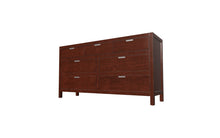 Load image into Gallery viewer, Solid Wood Seven Drawer Double Dresser - Brown
