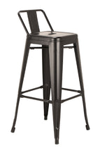 Load image into Gallery viewer, Metal Low Back Counter Height Bar Chairs (Set of 4) - Black
