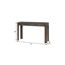 Load image into Gallery viewer, Console Table With Three Drawers - Espresso
