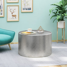 Load image into Gallery viewer, Braeburn - Handcrafted Round Coffee Table Hammered Surface
