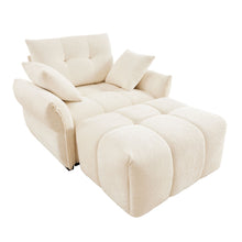 Load image into Gallery viewer, Ergonomic Single Seater Sofa With Ottoman, High Resilience Support Cushions
