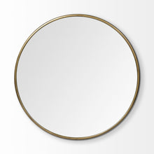 Load image into Gallery viewer, 47" Round Metal Framed Accent Mirror - Gold
