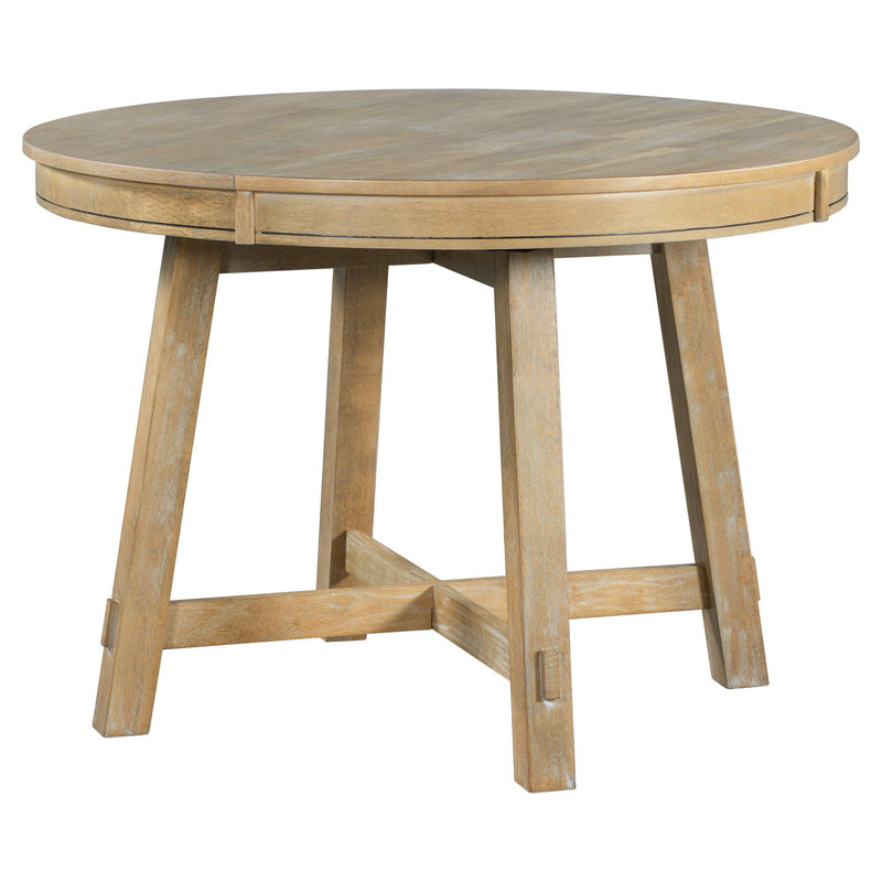 Removable Leaf Oval Extendable Dining Table - Natural