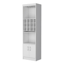 Load image into Gallery viewer, 71" Wood Bar Cabinet With Two Doors - White

