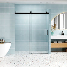 Load image into Gallery viewer, Frameless Soft-Closing Shower Door, 1/4" (6 Mm) Tempered Glass Single Sliding With Explosion Proof Coating
