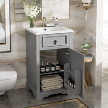 Load image into Gallery viewer, Elegant Bathroom Vanity With Ceramic Sink, Soft Close Door, Adjustable Shelf
