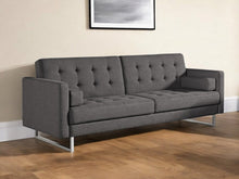 Load image into Gallery viewer, Sleeper Sofa With Silver Legs - Gray
