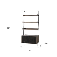 Load image into Gallery viewer, Three Tier Ladder Bookcase - Dark Brown
