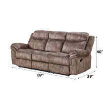 Load image into Gallery viewer, Zubaida - Two Tone Recliner Sofa With USB Port Drop Down Table
