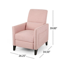 Load image into Gallery viewer, Kiersten - Contemporary Fabric Pushback Recliner
