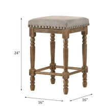 Load image into Gallery viewer, Farsiris - Weathered Counter Height Stool (Set 2) - Beige
