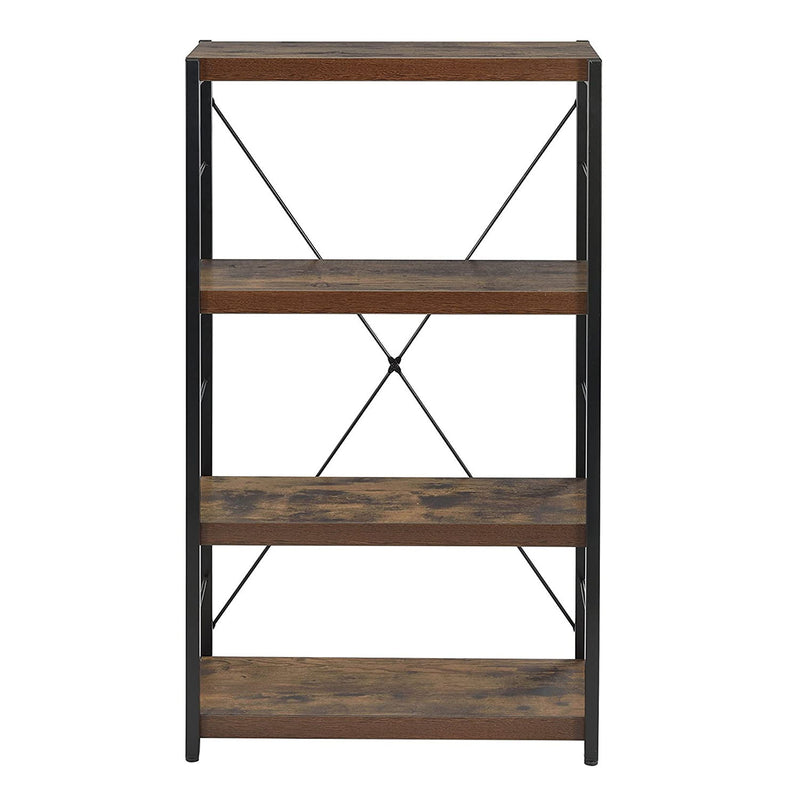 Three Tier Etagere Bookcase - Black / Brown
