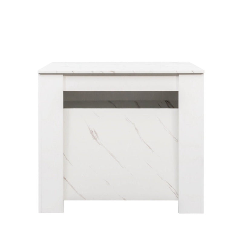 35" Floor Shelf Coffee Table - White