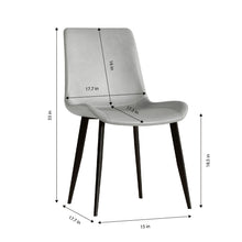 Load image into Gallery viewer, Modern Dining Chair With Carbon Steel Legs
