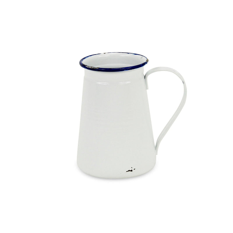 Jug Vase - White / White