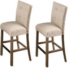 Load image into Gallery viewer, Upholstered Counter Dining Chair (Set of 2) - Light Gray
