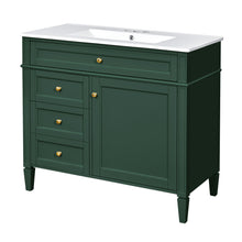 Load image into Gallery viewer, Bathroom Vanity With Top Sink, 2 Drawers And Tip Out Drawer
