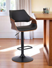 Load image into Gallery viewer, 45" Swivel Adjustable Height Bar Chair - Black

