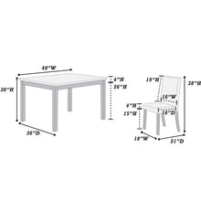 Load image into Gallery viewer, Dining Table With 4 Upholstered Side Chairs
