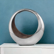 Load image into Gallery viewer, Buffed Tabletop Sculpture - Silver / Brown

