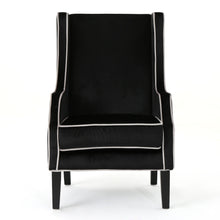 Load image into Gallery viewer, Elegant Velvet Club Chair With Tonal Piping
