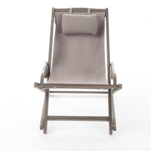 NIKKI BEACH SLING CHAIR - GREY