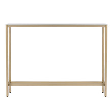Load image into Gallery viewer, 36" Mirrored Glass Console Table - Silver / Gold
