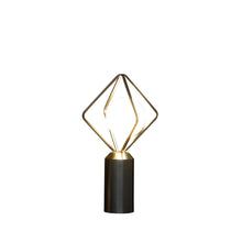 Load image into Gallery viewer, Geometric Pedestal Contemporary Table or Desk Lamp - Silver
