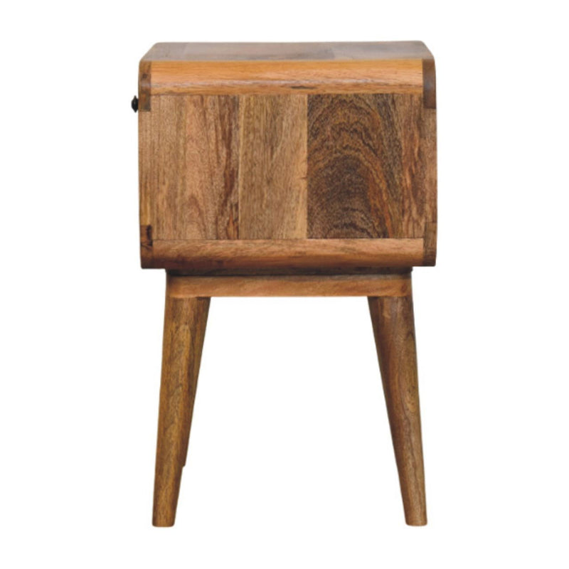 22" Wood 2-Drawer Nightstand - Brown