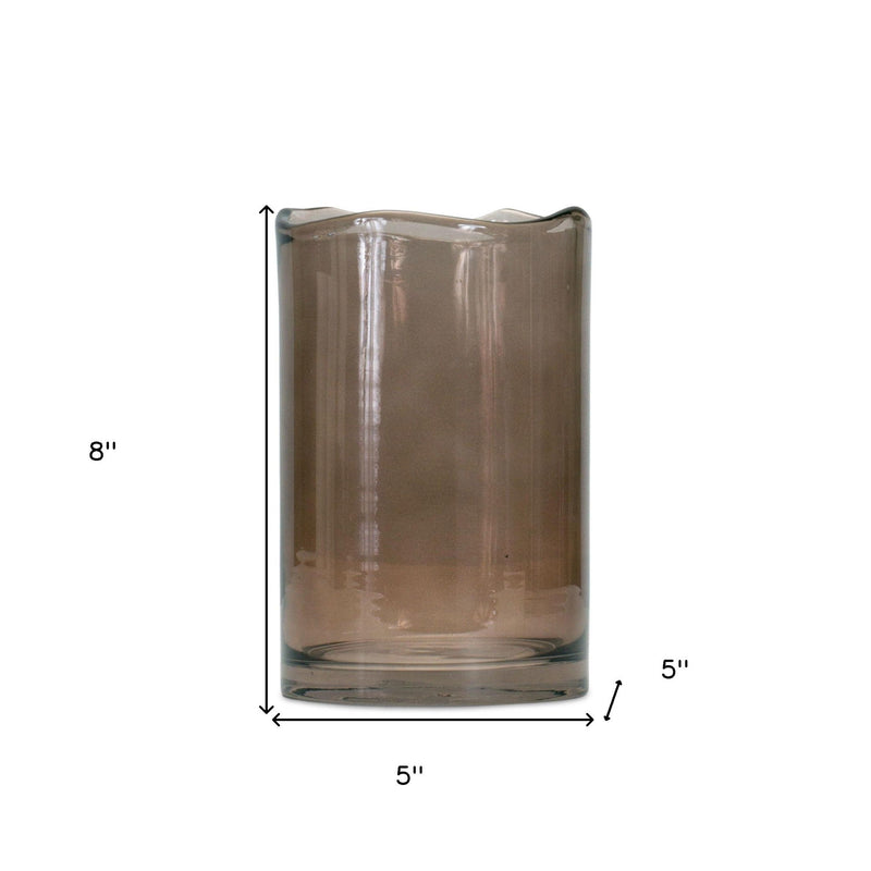Cylinder Table Vase (516254) - Brown