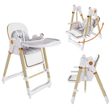 Load image into Gallery viewer, Convertible Baby High Chair To Rocker With 5 Point Harness
