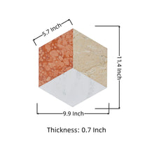 Load image into Gallery viewer, Hexagon Water Tiles For Floor And Wall (Set of 12)
