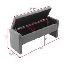 Load image into Gallery viewer, Modern Upholstered Large Bed End Bench With Storage
